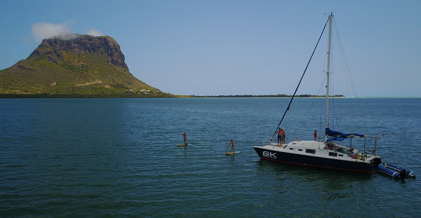 Mauritian Lagoon with GK Cat